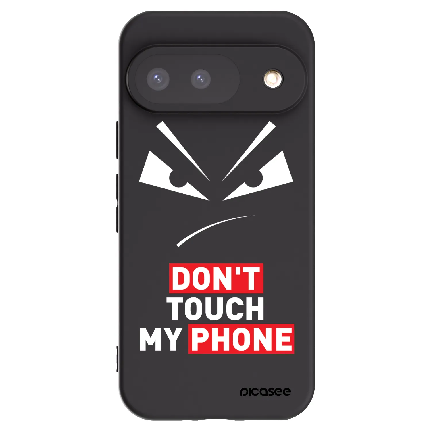 Picasee silikónový čierny obal pre Google Pixel 9 - Evil Eye - Transparent