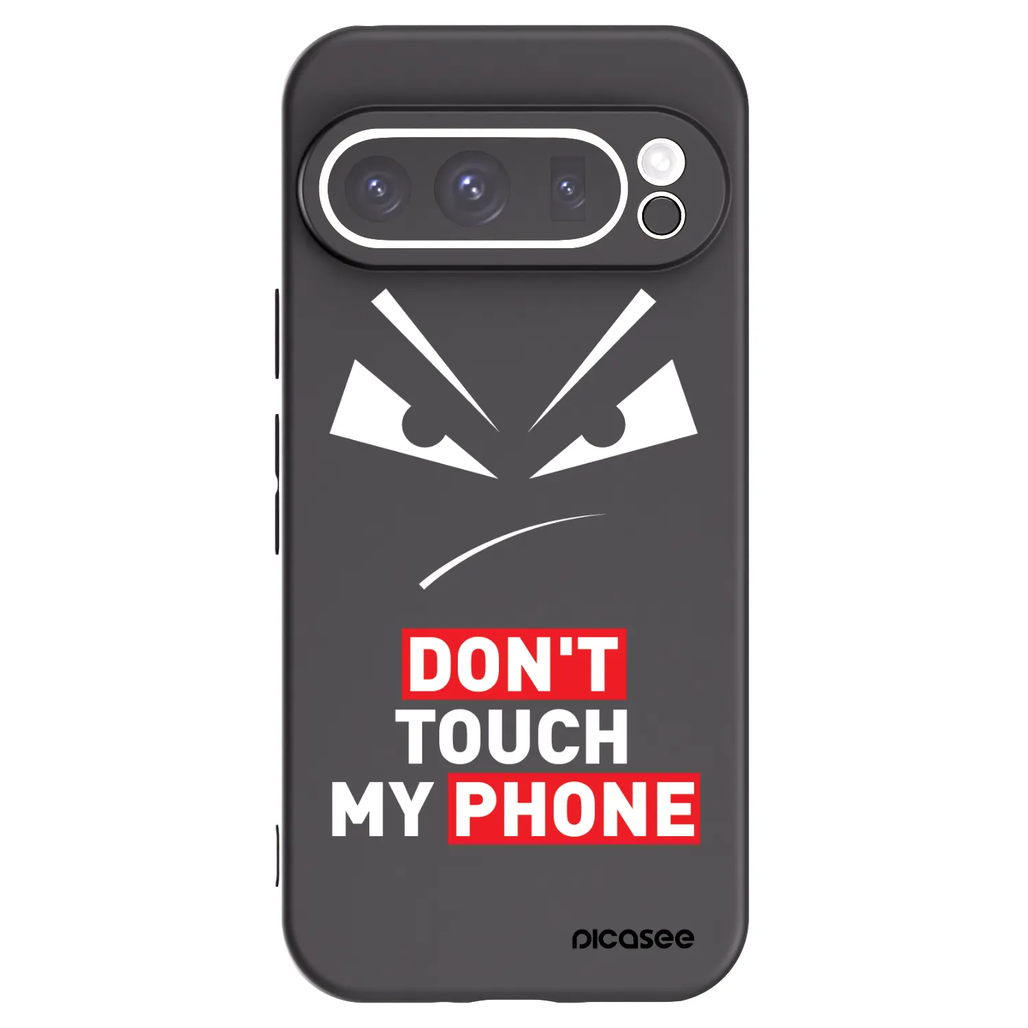 Picasee silikónový čierny obal pre Google Pixel 9 Pro - Evil Eye - Transparent