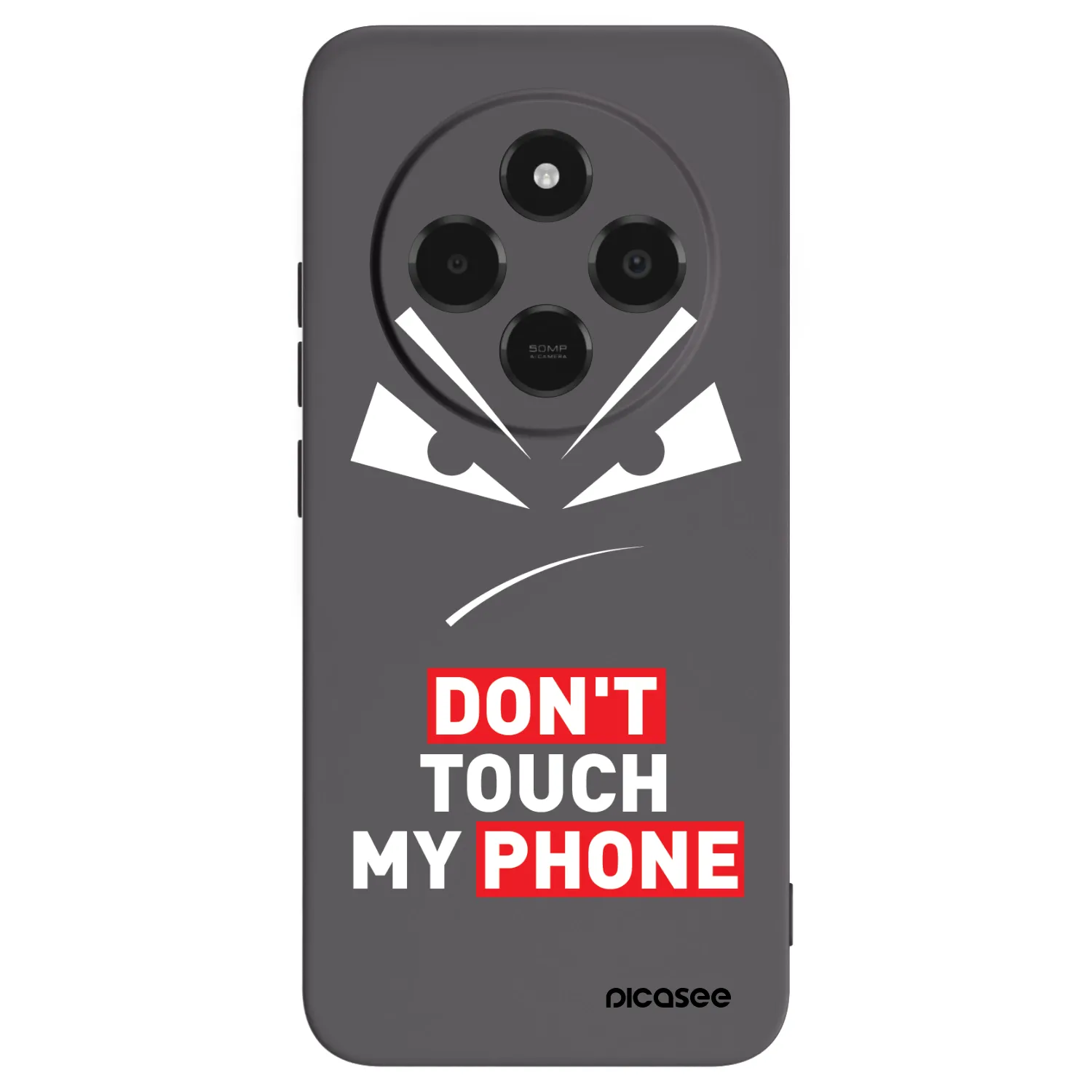 Picasee silikónový čierny obal pre Xiaomi Poco C75 - Evil Eye - Transparent