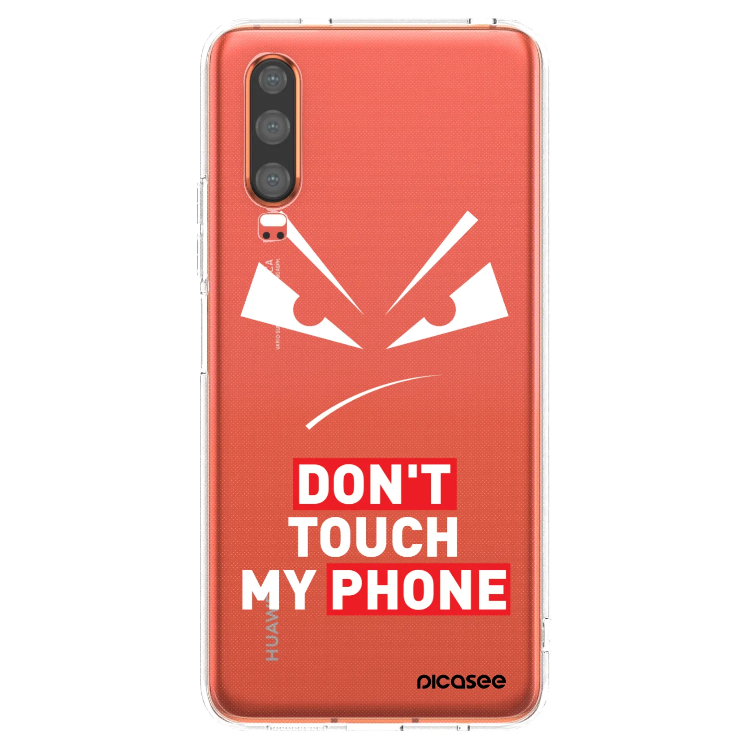 Silikónový prehľadný obal pre Huawei P30 - Evil Eye - Transparent