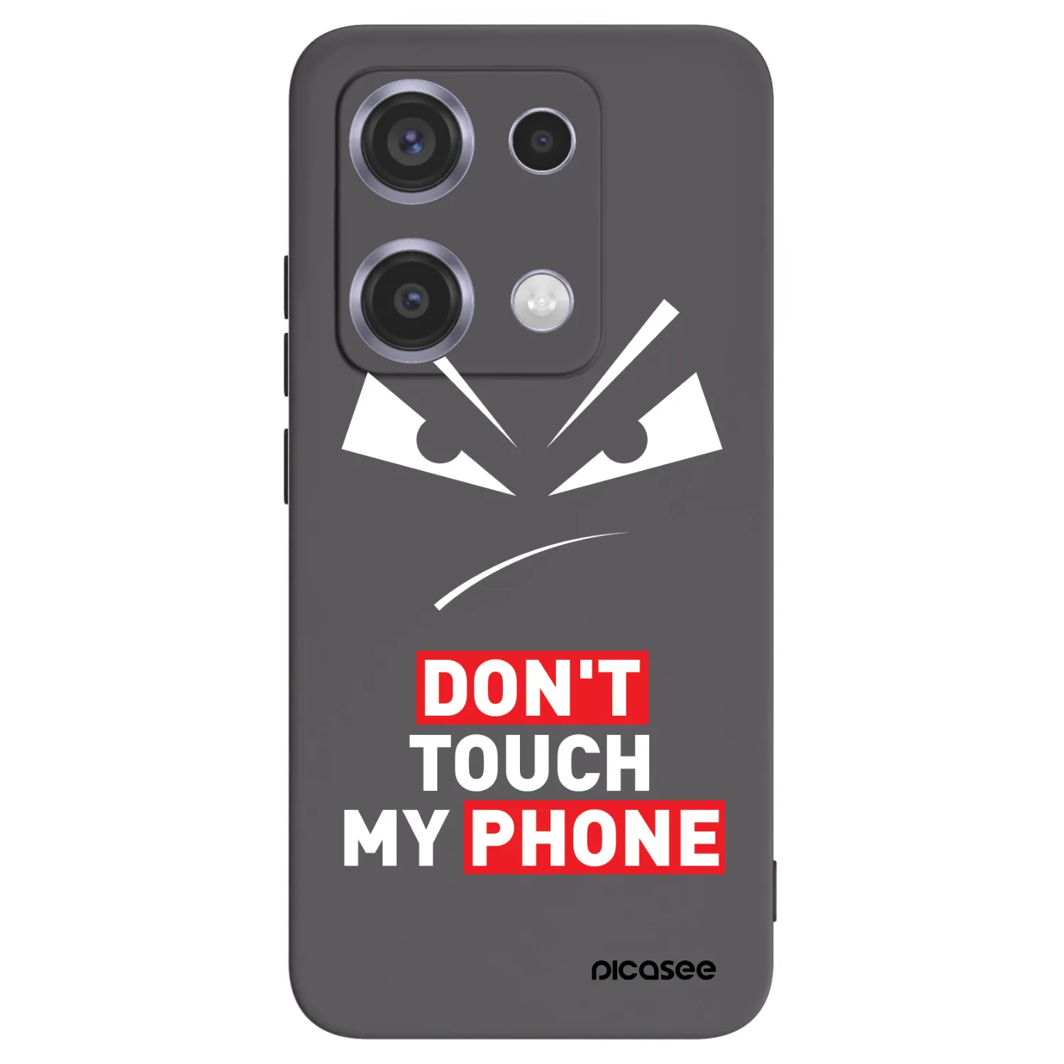 Silikónový čierny obal pre Xiaomi Redmi Note 14S - Evil Eye - Transparent