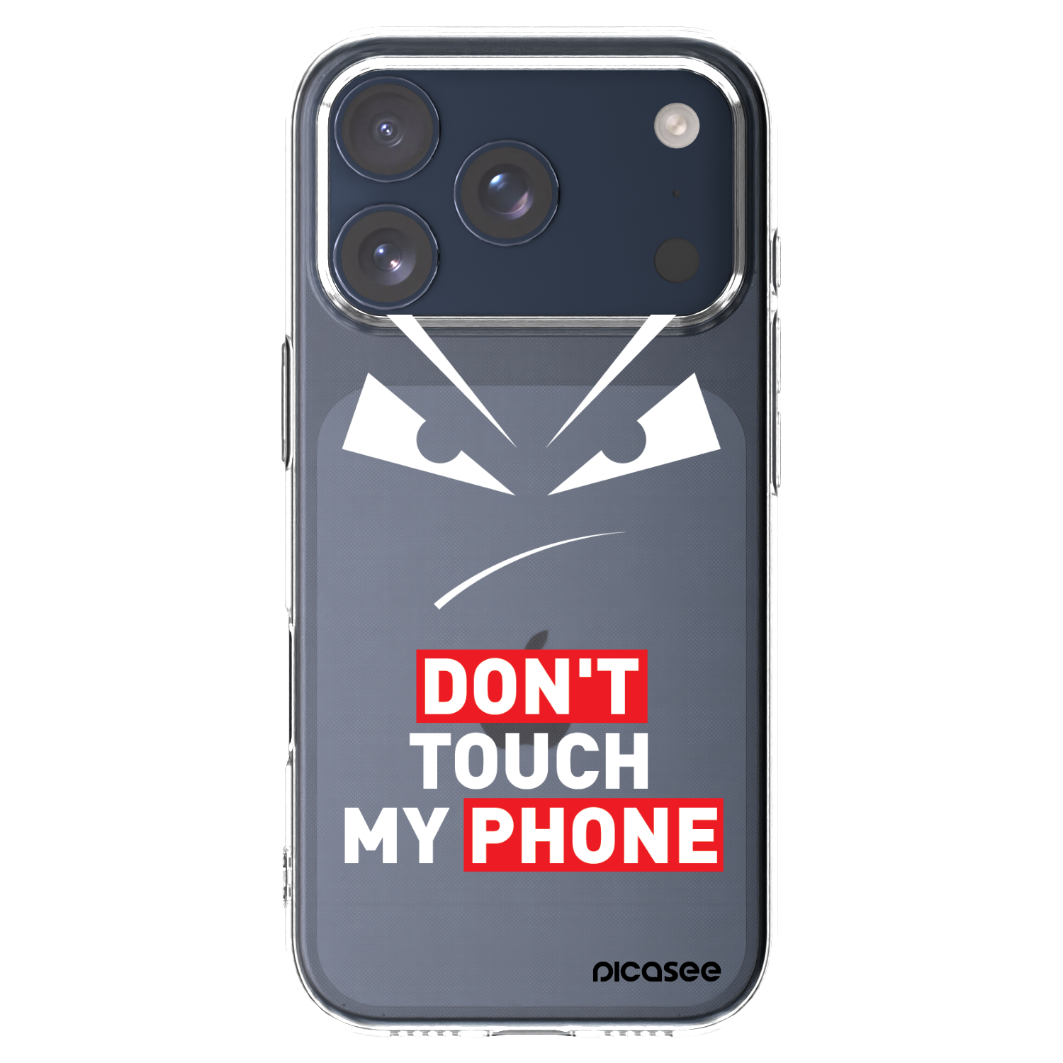 Picasee silikónový prehľadný obal pre Apple iPhone 17 Pro - Evil Eye - Transparent