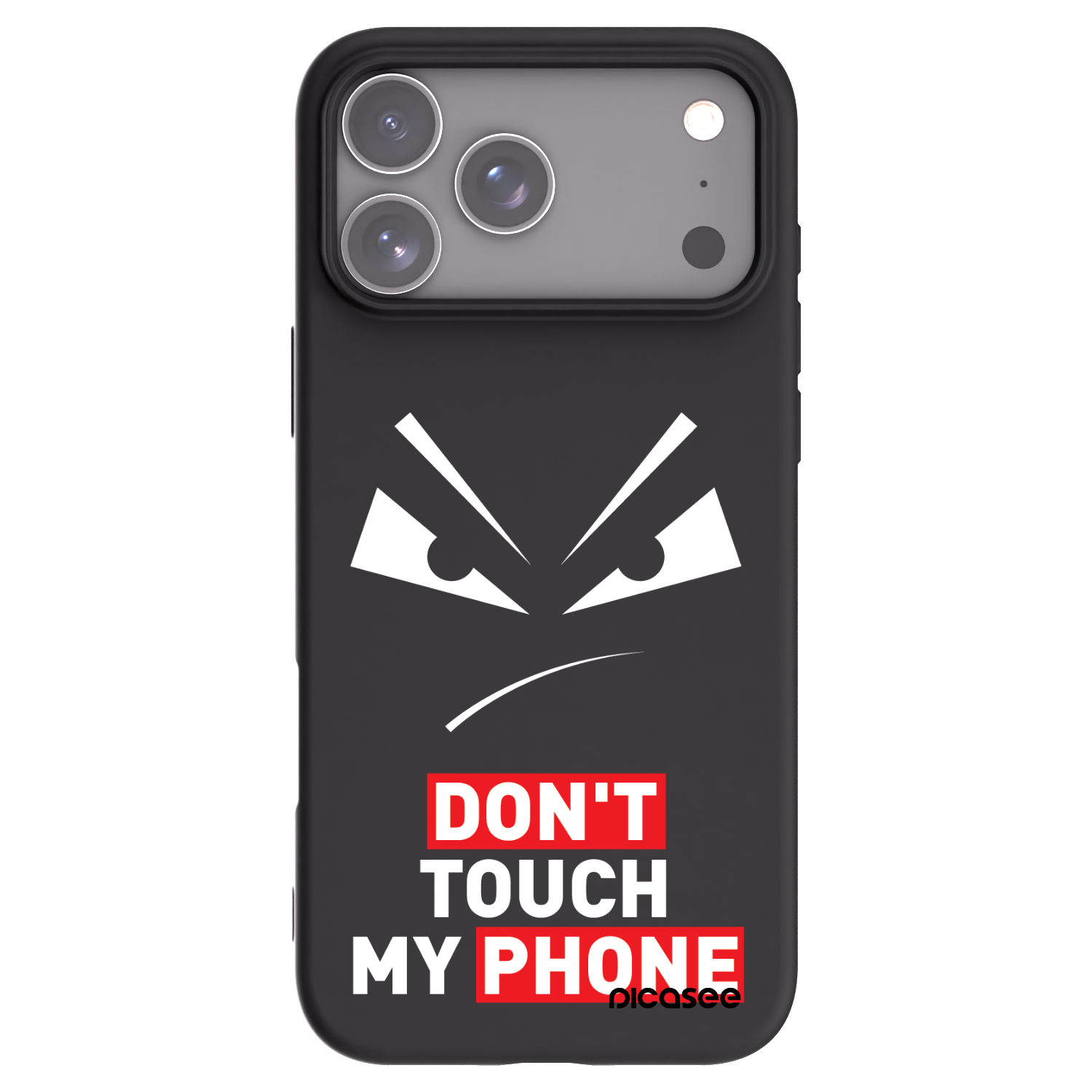 Picasee silikónový čierny obal pre Apple iPhone 17 Pro Max - Evil Eye - Transparent
