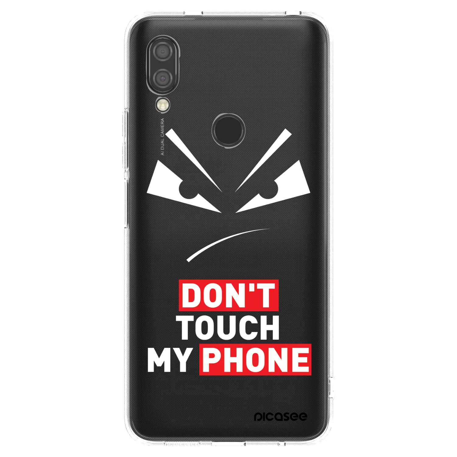 Picasee silikónový prehľadný obal pre Xiaomi Redmi 7 - Evil Eye - Transparent