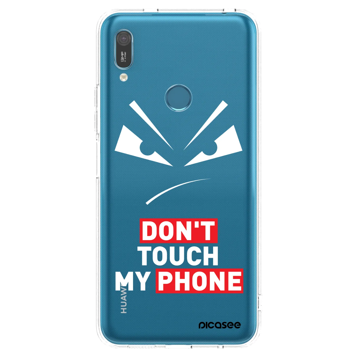 Picasee silikónový prehľadný obal pre Huawei Y6 2019 - Evil Eye - Transparent