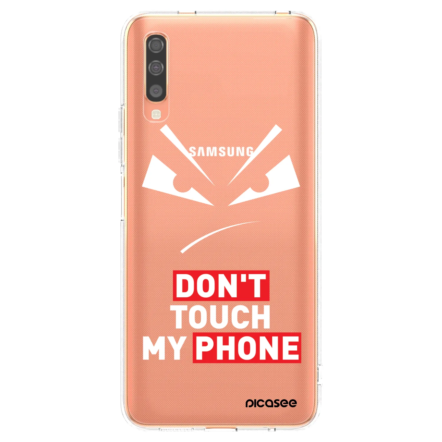 Picasee silikónový prehľadný obal pre Samsung Galaxy A70 A705F - Evil Eye - Transparent