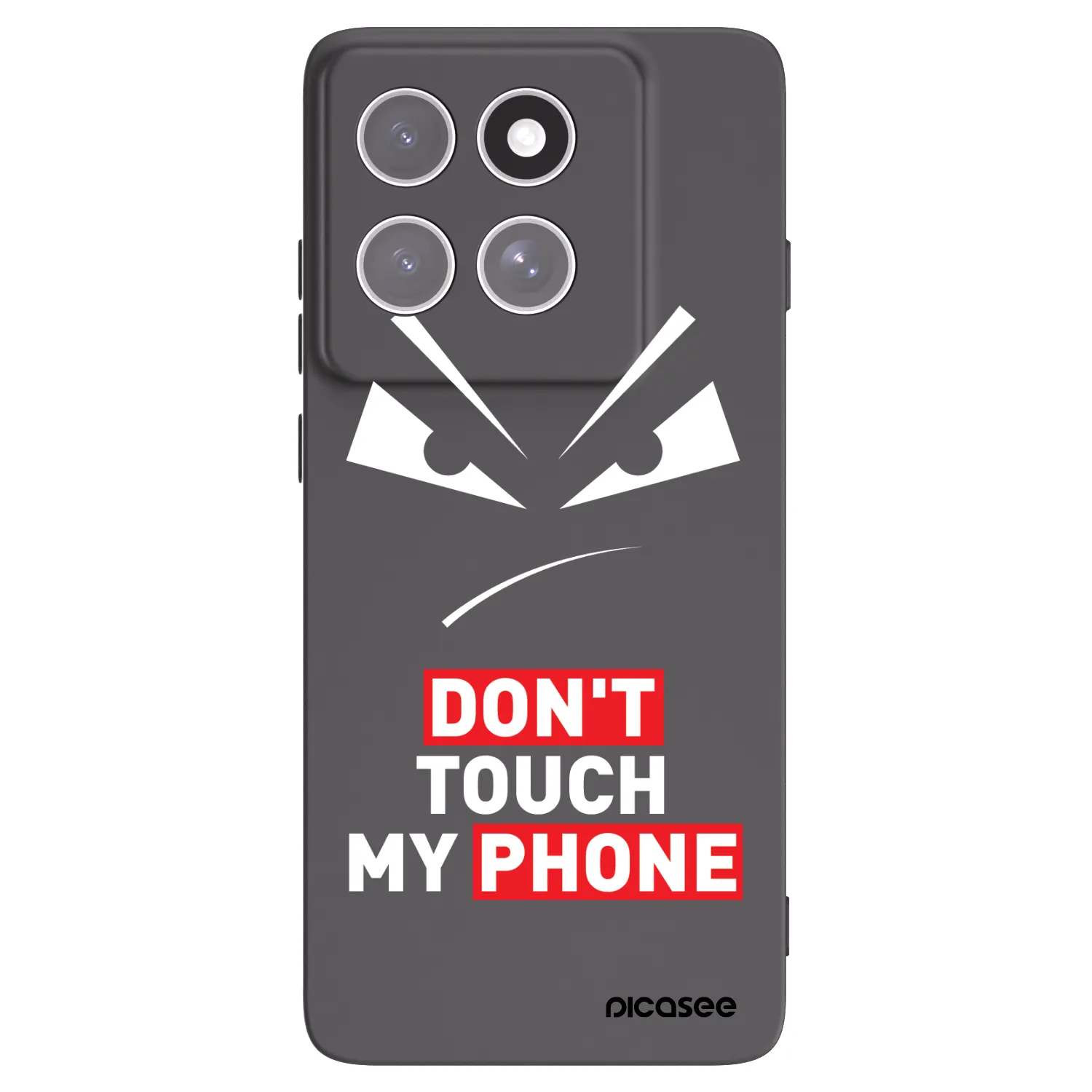 Picasee silikónový čierny obal pre Motorola Edge 60 Pro - Evil Eye - Transparent