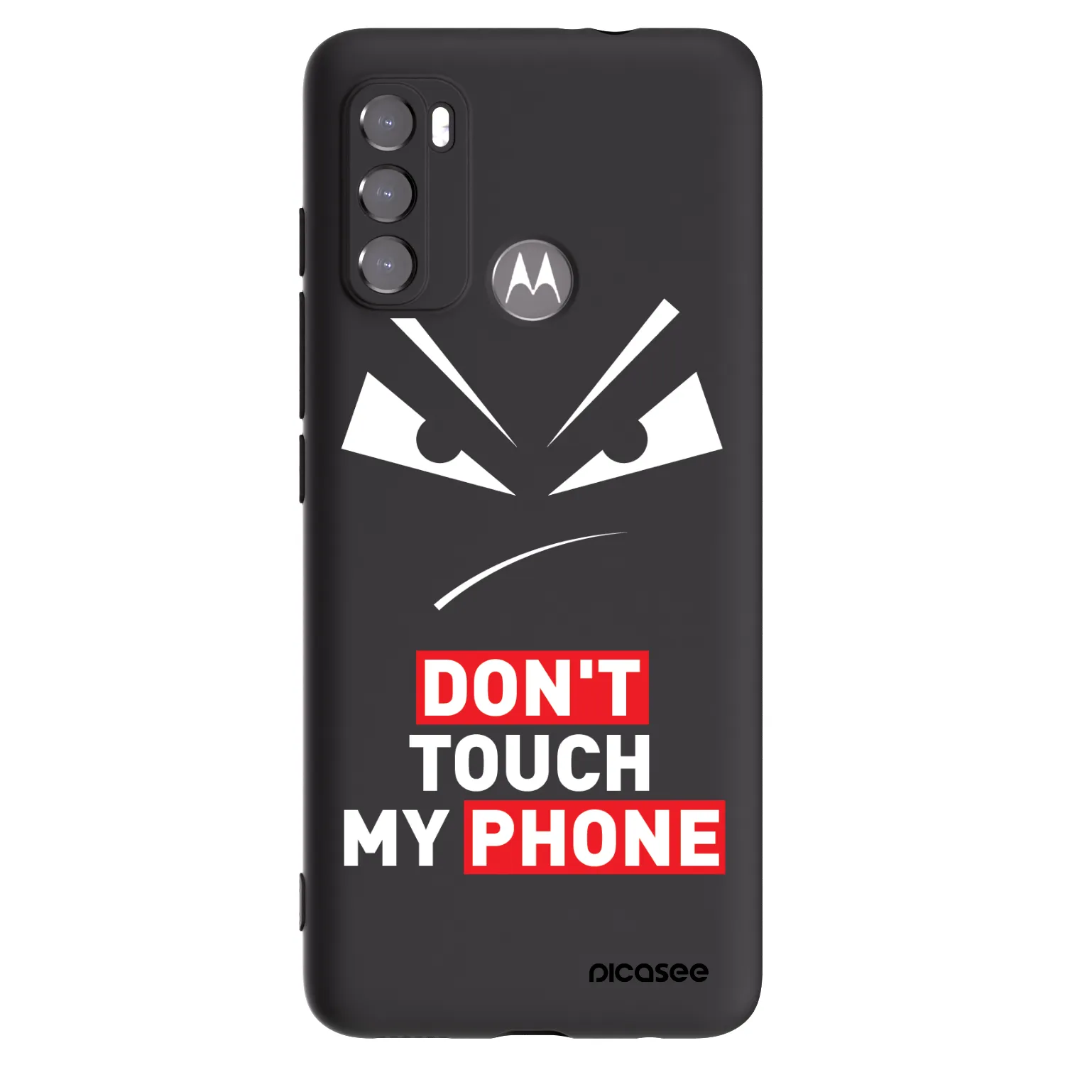 Picasee silikónový čierny obal pre Motorola Edge 60 5G - Evil Eye - Transparent