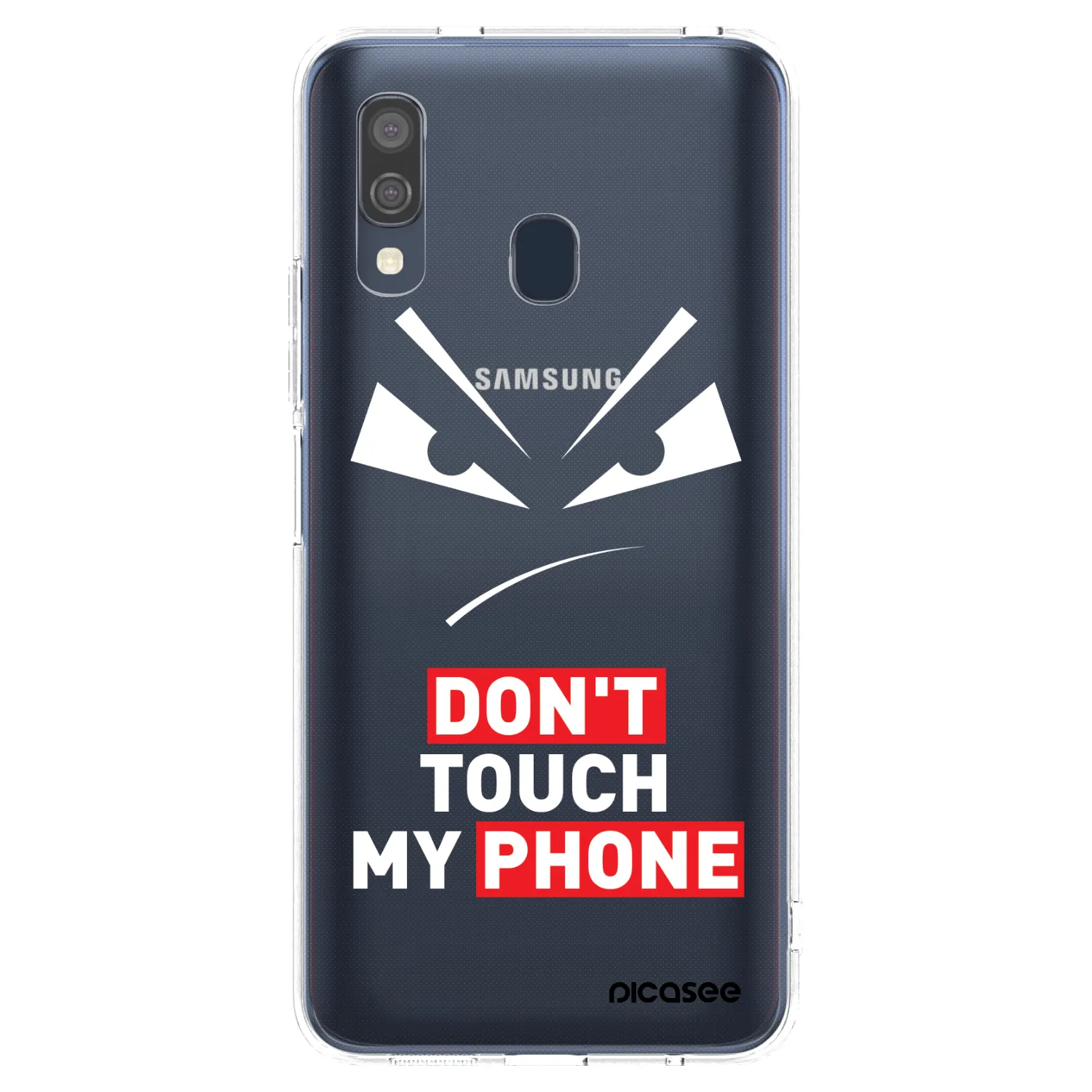 Picasee silikónový prehľadný obal pre Samsung Galaxy A40 A405F - Evil Eye - Transparent