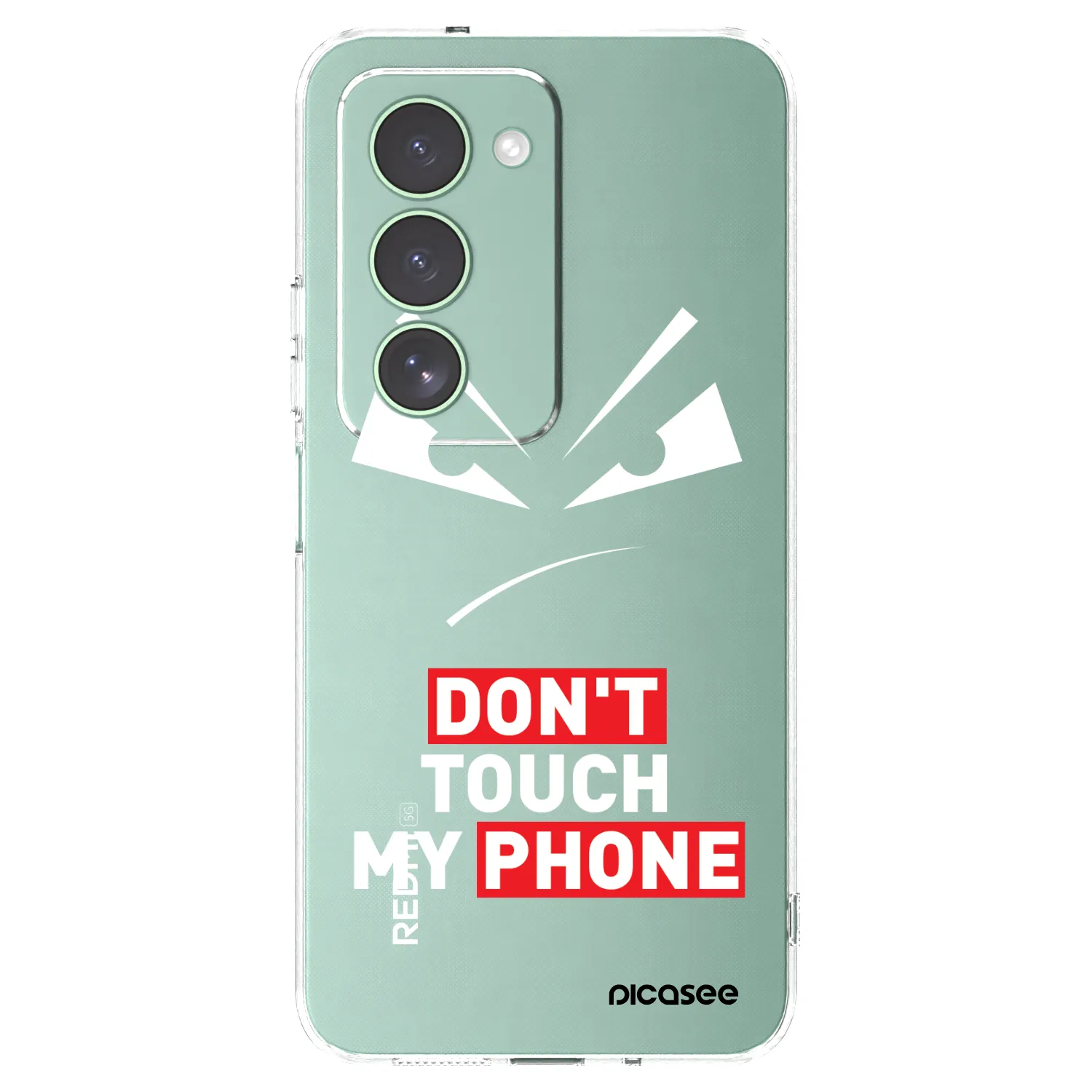 Picasee silikónový prehľadný obal pre Xiaomi Redmi 15 5G - Evil Eye - Transparent