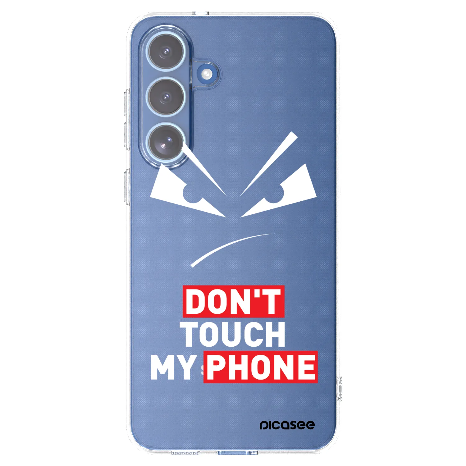 Picasee silikónový prehľadný obal pre Samsung Galaxy S25 FE 5G - Evil Eye - Transparent