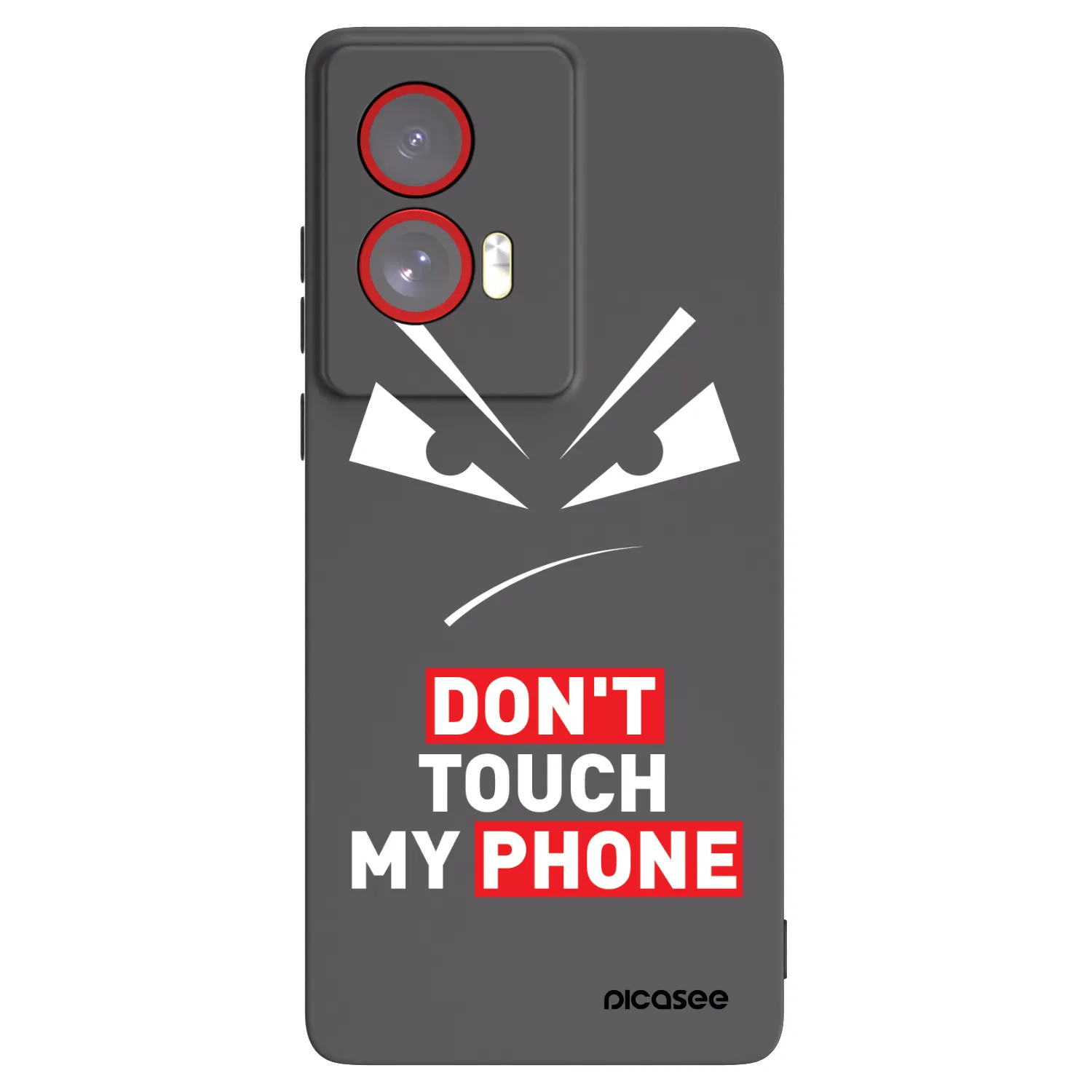 Picasee silikónový čierny obal pre Motorola Edge 50 Fusion - Evil Eye - Transparent