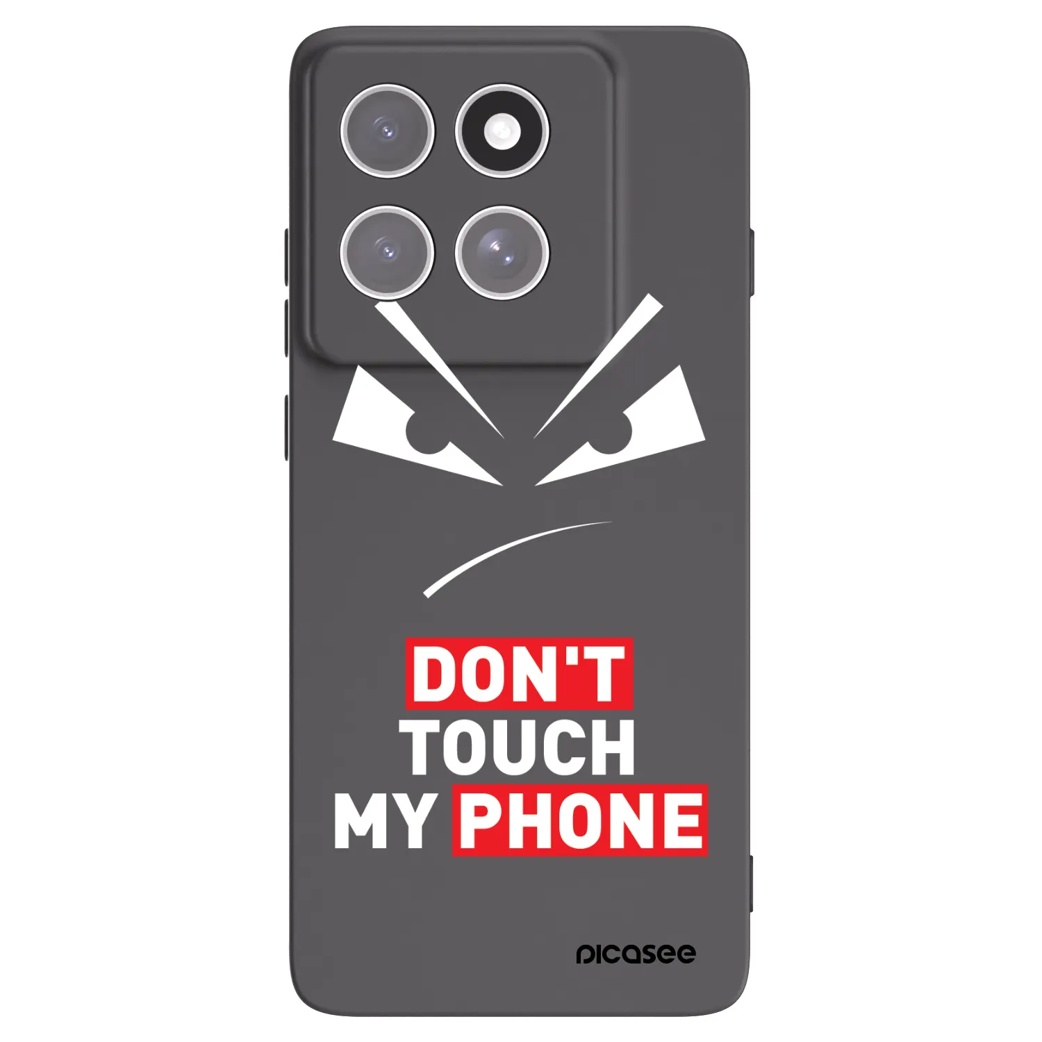 Picasee silikónový čierny obal pre Motorola Edge 60 Fusion - Evil Eye - Transparent