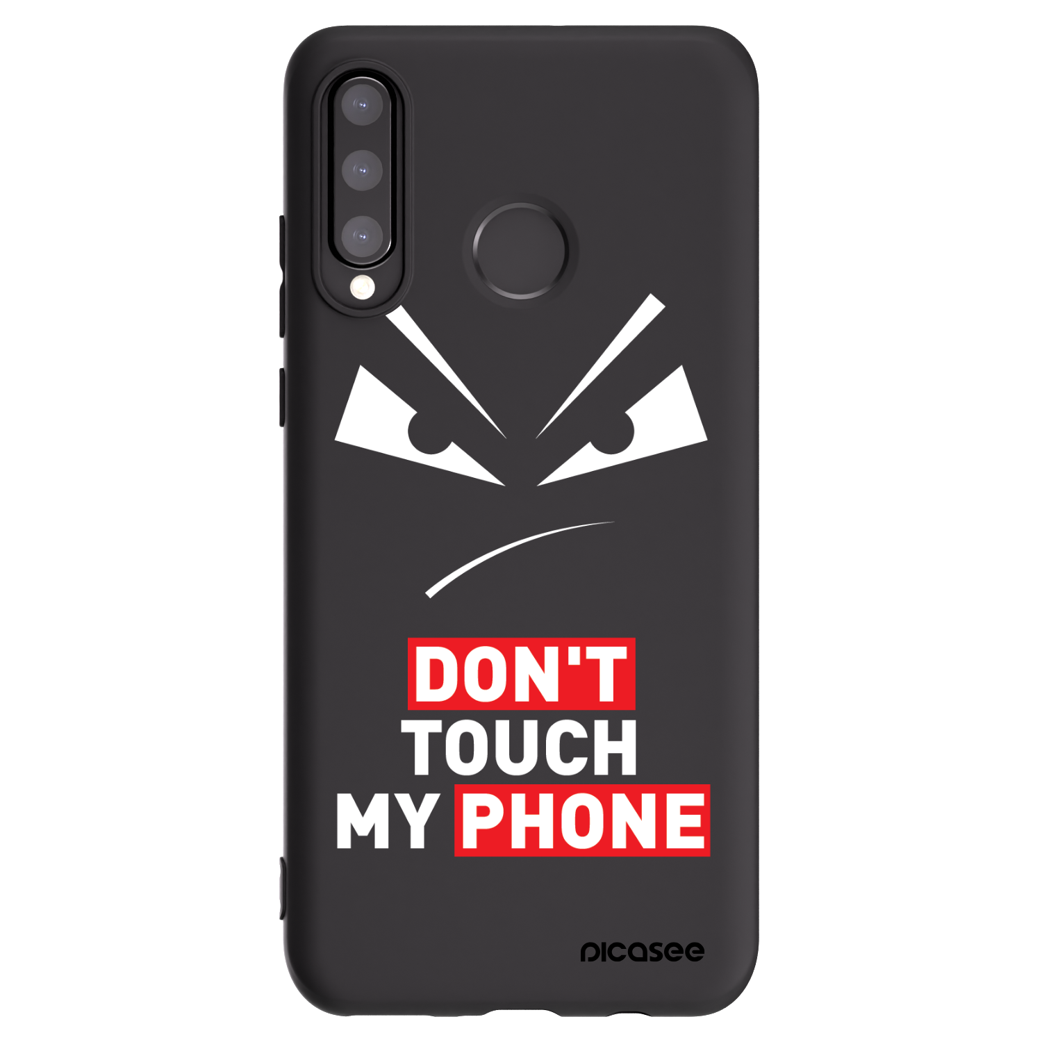 Picasee silikónový čierny obal pre Huawei P30 Lite - Evil Eye - Transparent