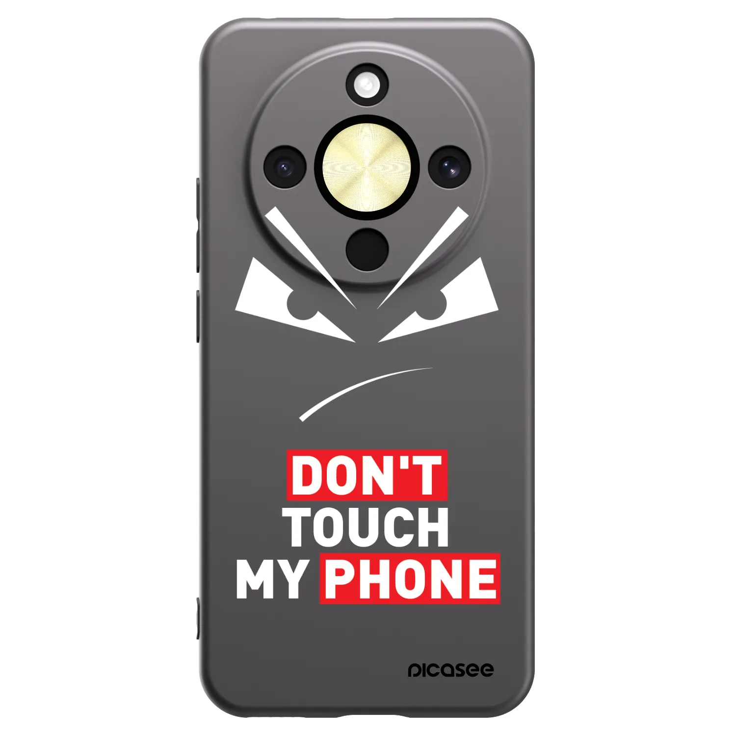 Picasee silikónový čierny obal pre Honor Magic8 Lite 5G - Evil Eye - Transparent