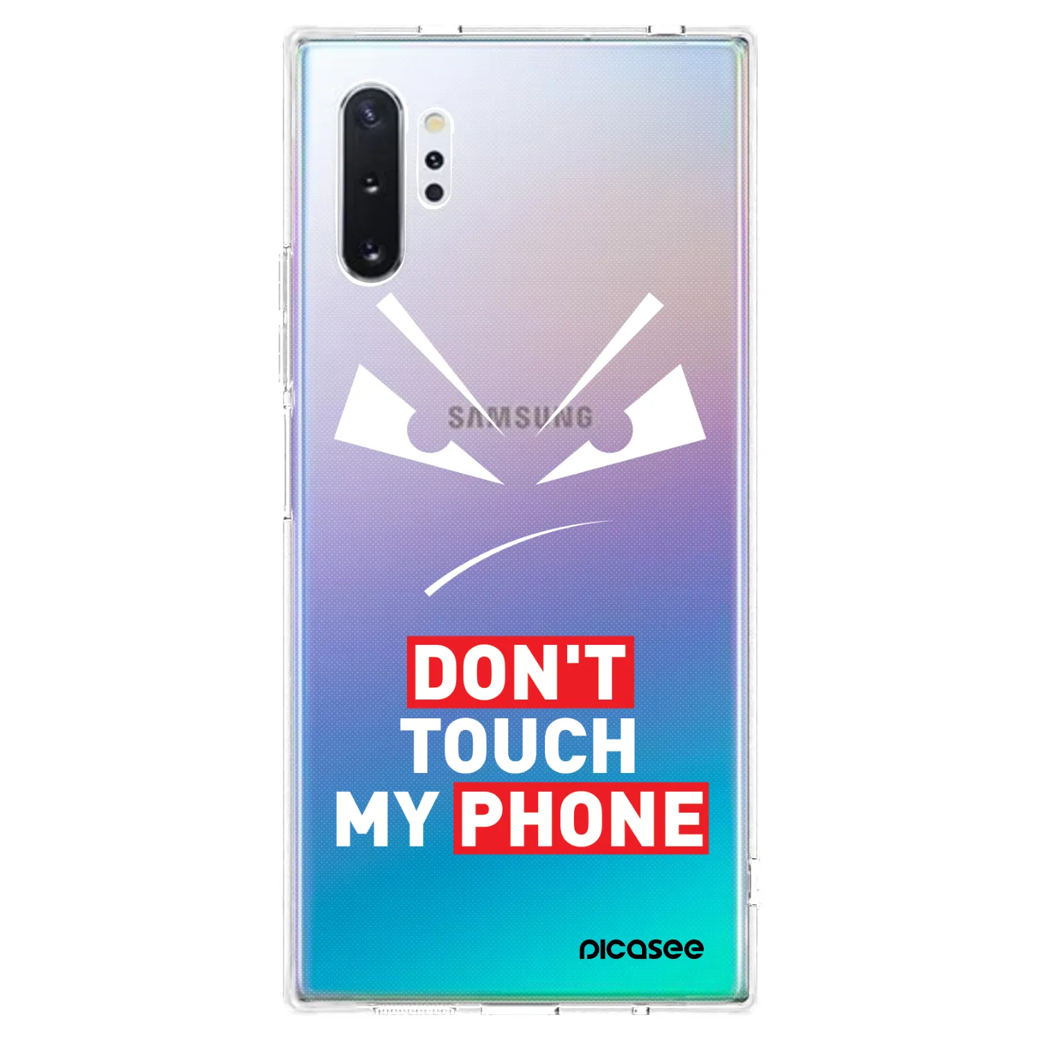Picasee silikónový prehľadný obal pre Samsung Galaxy Note 10+ N975F - Evil Eye - Transparent