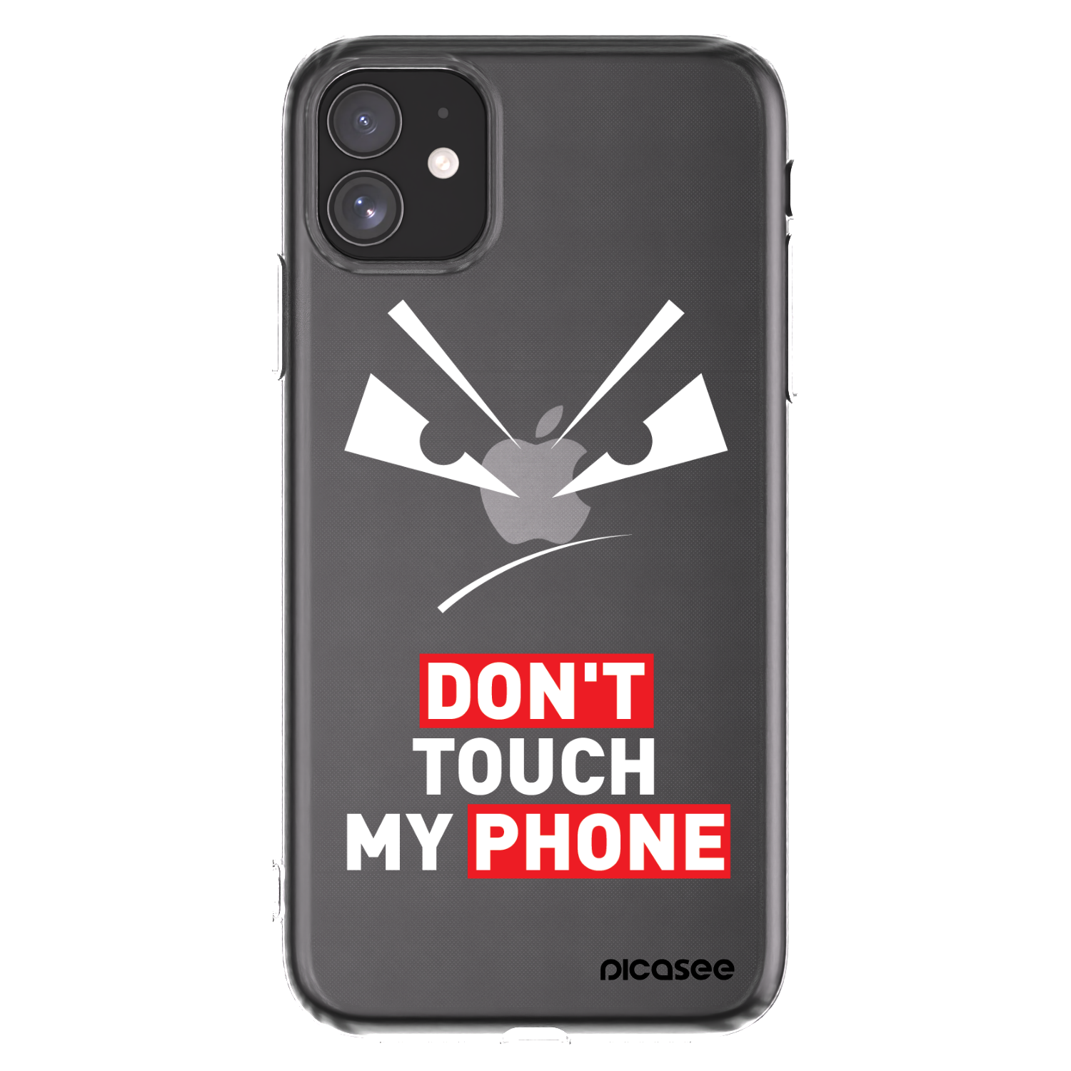 Picasee silikónový prehľadný obal pre Apple iPhone 11 - Evil Eye - Transparent