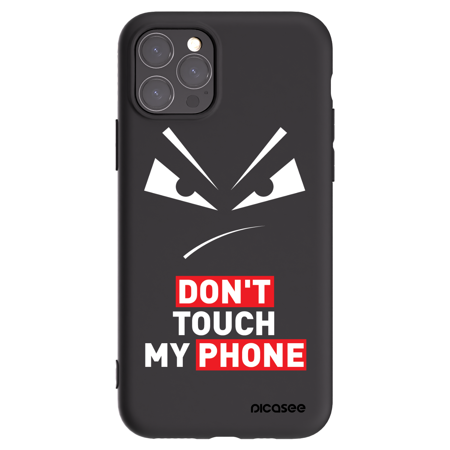 Picasee silikónový čierny obal pre Apple iPhone 11 Pro - Evil Eye - Transparent