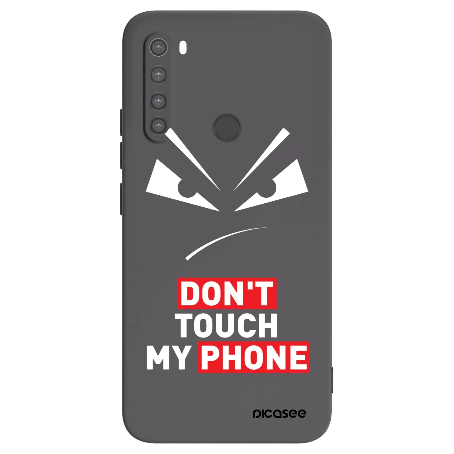 Picasee silikónový čierny obal pre Xiaomi Redmi Note 8 - Evil Eye - Transparent