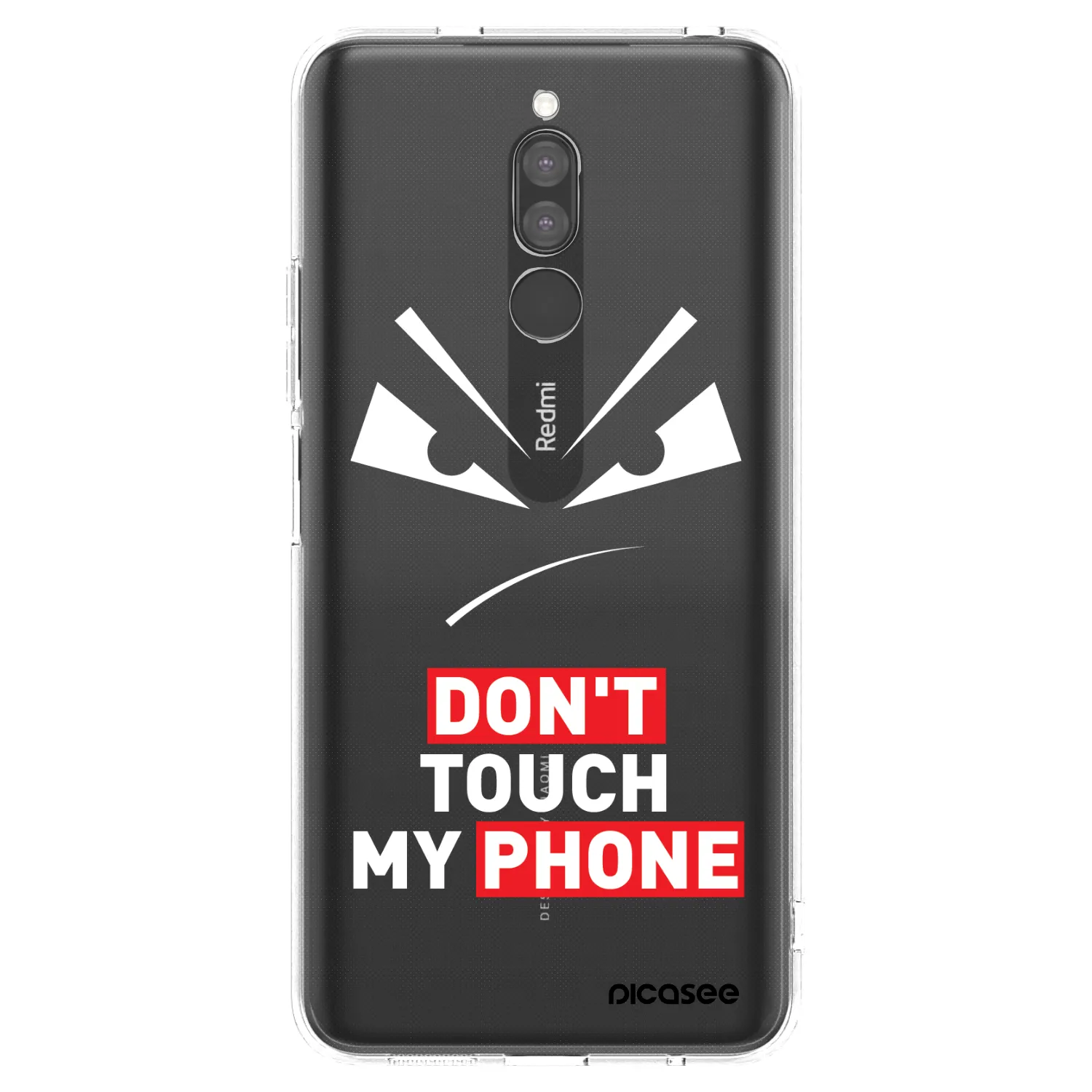 Silikónový prehľadný obal pre Xiaomi Redmi 8 - Evil Eye - Transparent