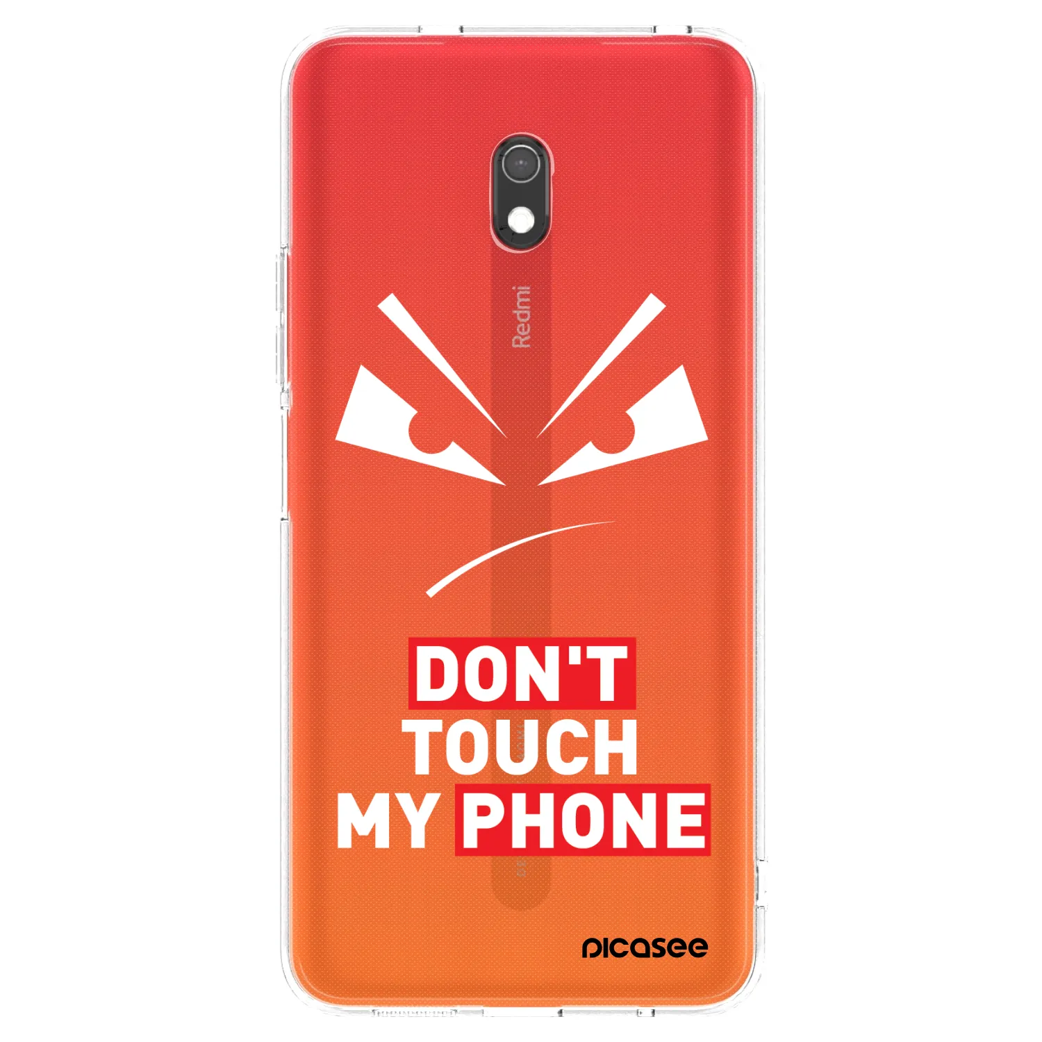 Picasee silikónový prehľadný obal pre Xiaomi Redmi 8A - Evil Eye - Transparent