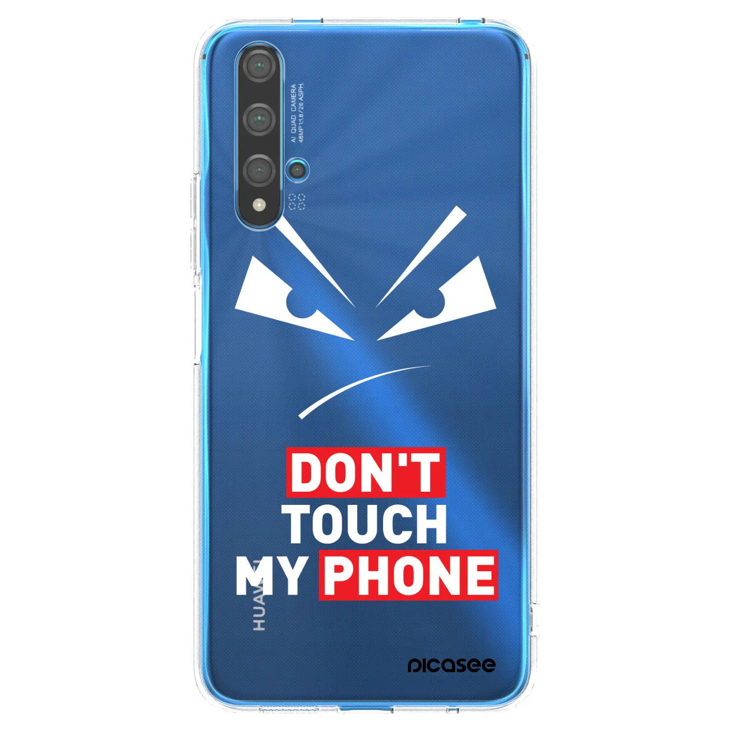 Picasee silikónový prehľadný obal pre Huawei Nova 5T - Evil Eye - Transparent