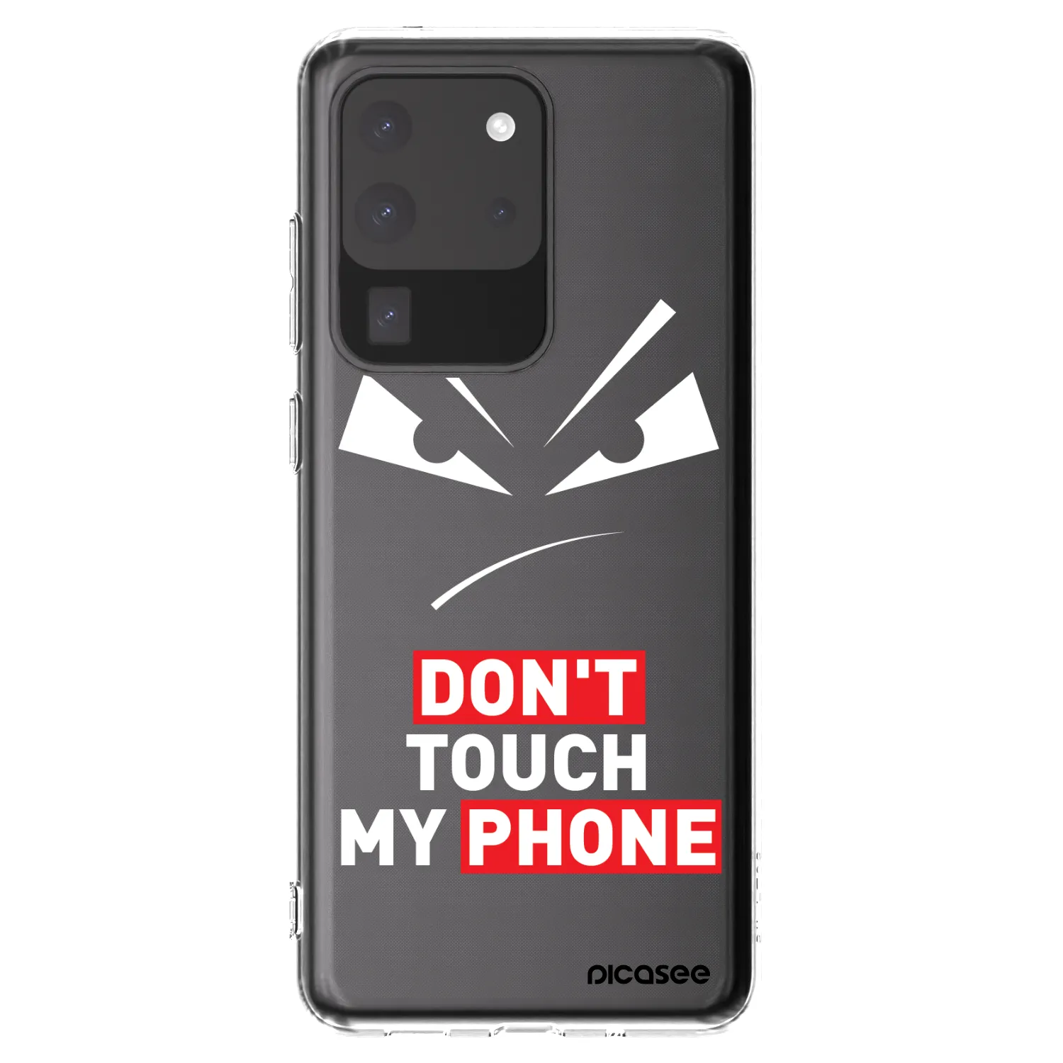 Picasee silikónový prehľadný obal pre Samsung Galaxy S20 Ultra 5G G988F - Evil Eye - Transparent