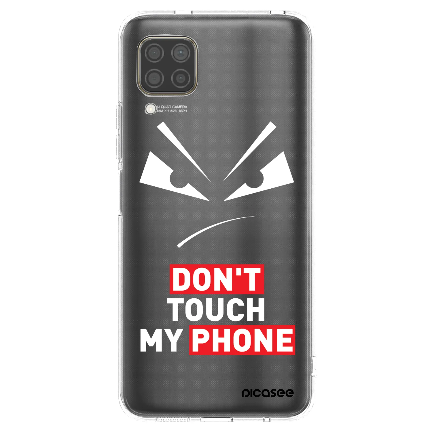 Picasee silikónový prehľadný obal pre Huawei P40 Lite - Evil Eye - Transparent