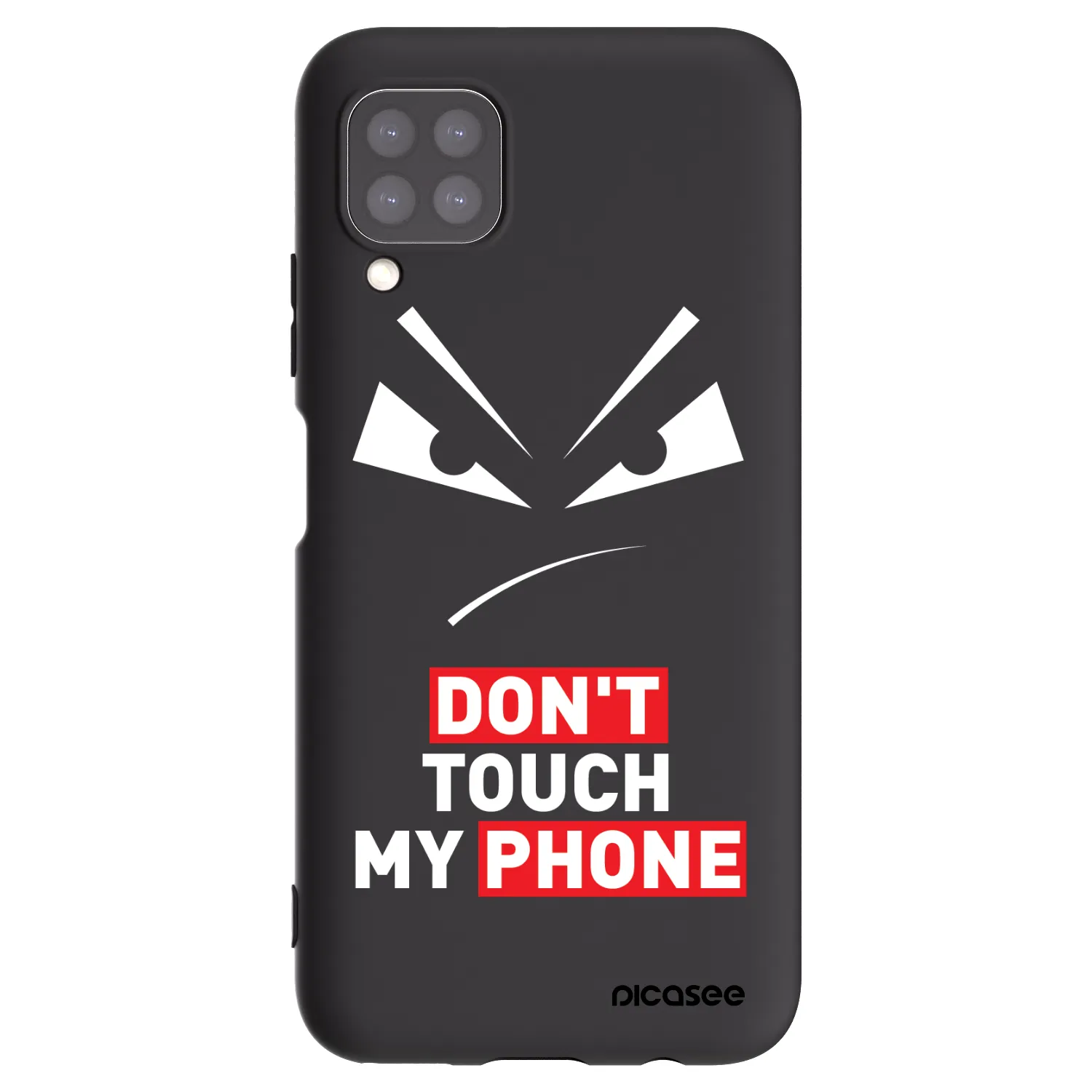 Picasee silikónový čierny obal pre Huawei P40 Lite - Evil Eye - Transparent
