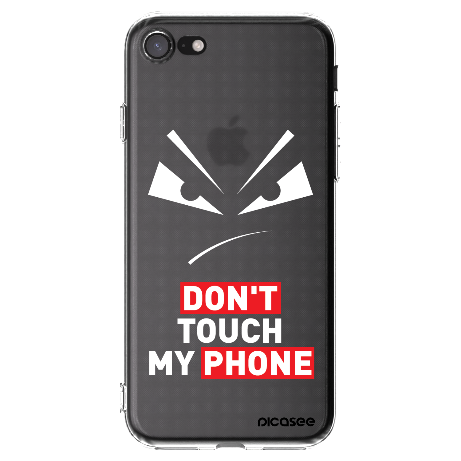 Picasee silikónový prehľadný obal pre Apple iPhone SE 2020 - Evil Eye - Transparent