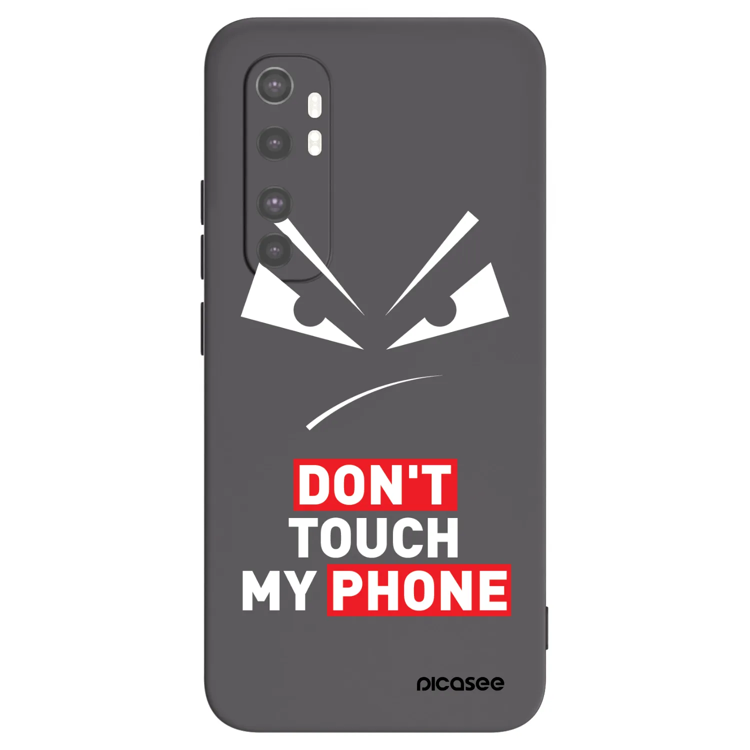 Picasee silikónový čierny obal pre Xiaomi Mi Note 10 Lite - Evil Eye - Transparent