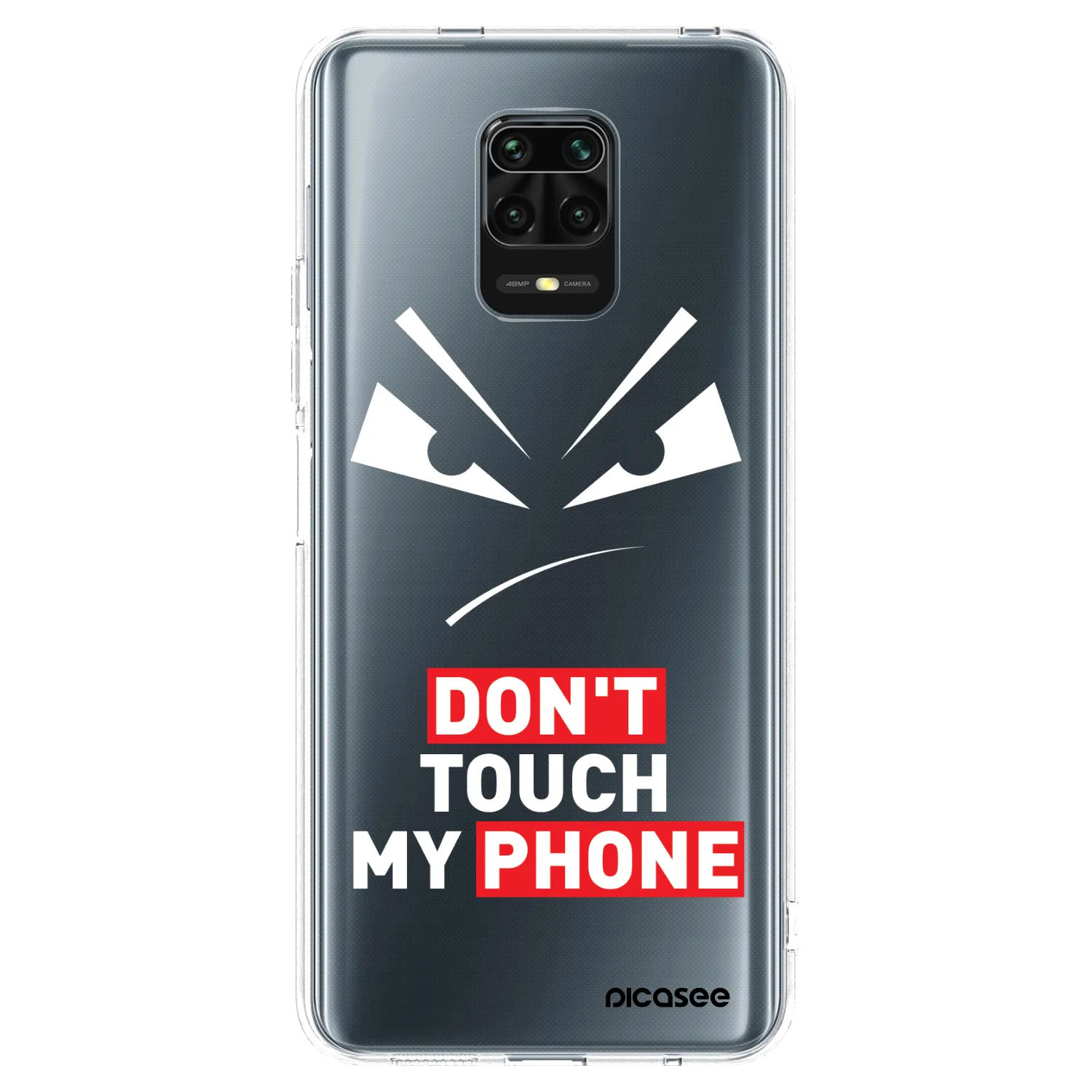 Picasee silikónový prehľadný obal pre Xiaomi Redmi Note 9S - Evil Eye - Transparent