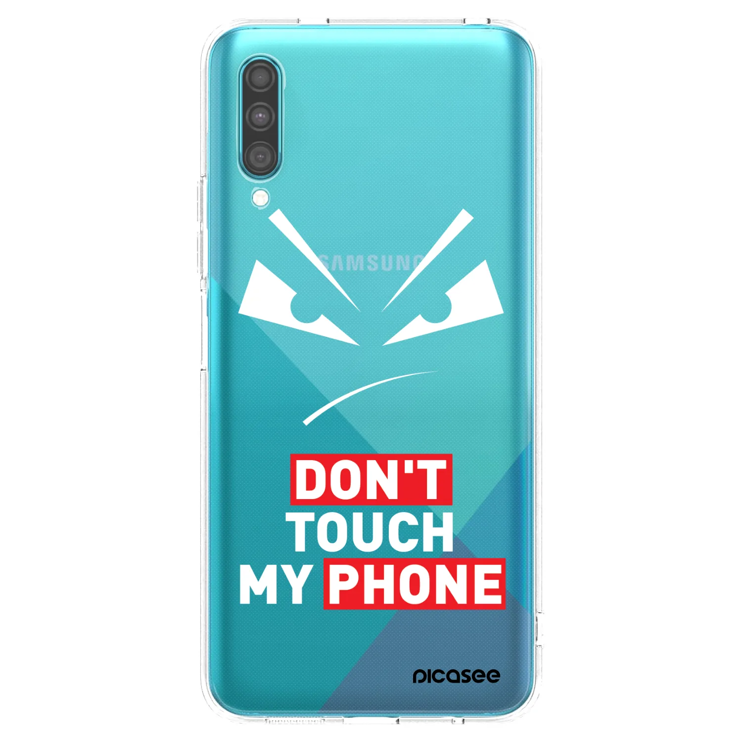 Picasee silikónový prehľadný obal pre Samsung Galaxy A30s A307F - Evil Eye - Transparent