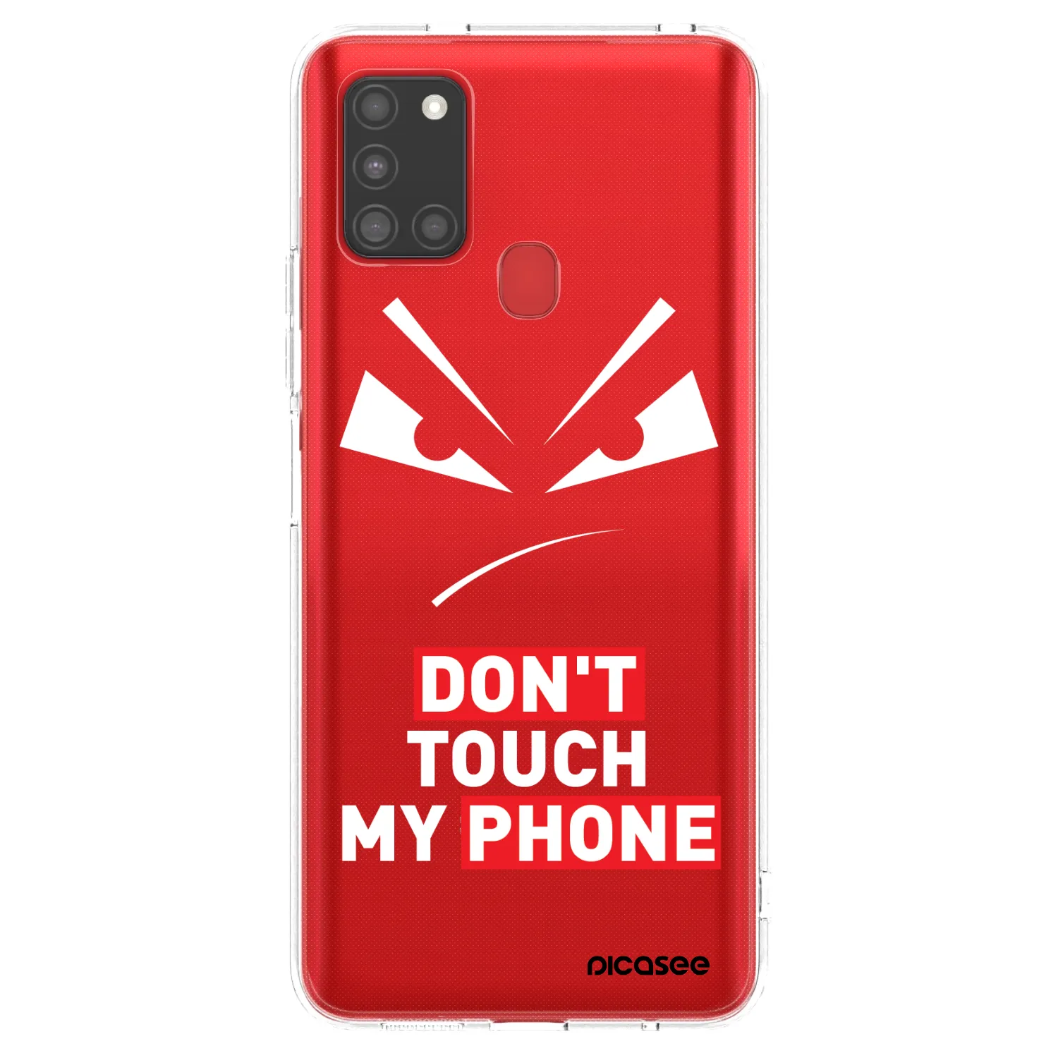 Picasee silikónový prehľadný obal pre Samsung Galaxy A21s - Evil Eye - Transparent