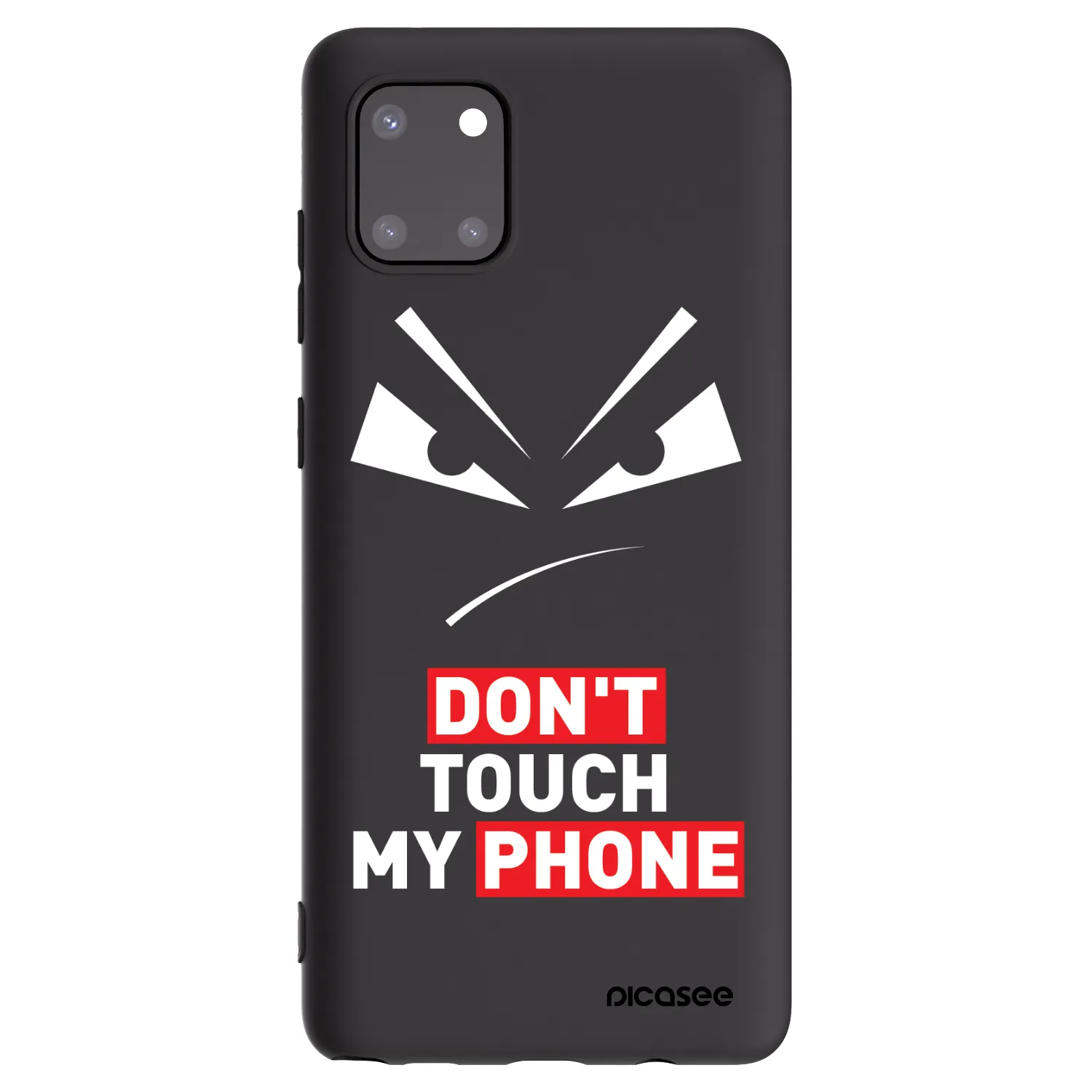 Picasee silikónový čierny obal pre Samsung Galaxy Note 10 Lite N770F - Evil Eye - Transparent