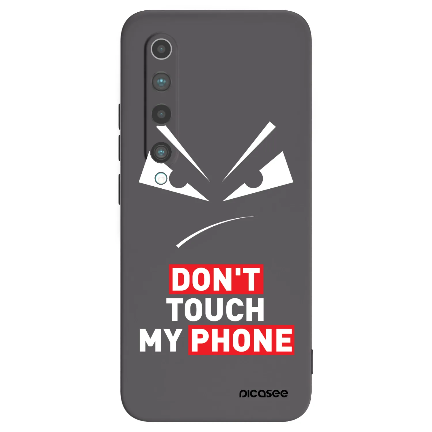 Picasee silikónový čierny obal pre Xiaomi Mi 10 - Evil Eye - Transparent