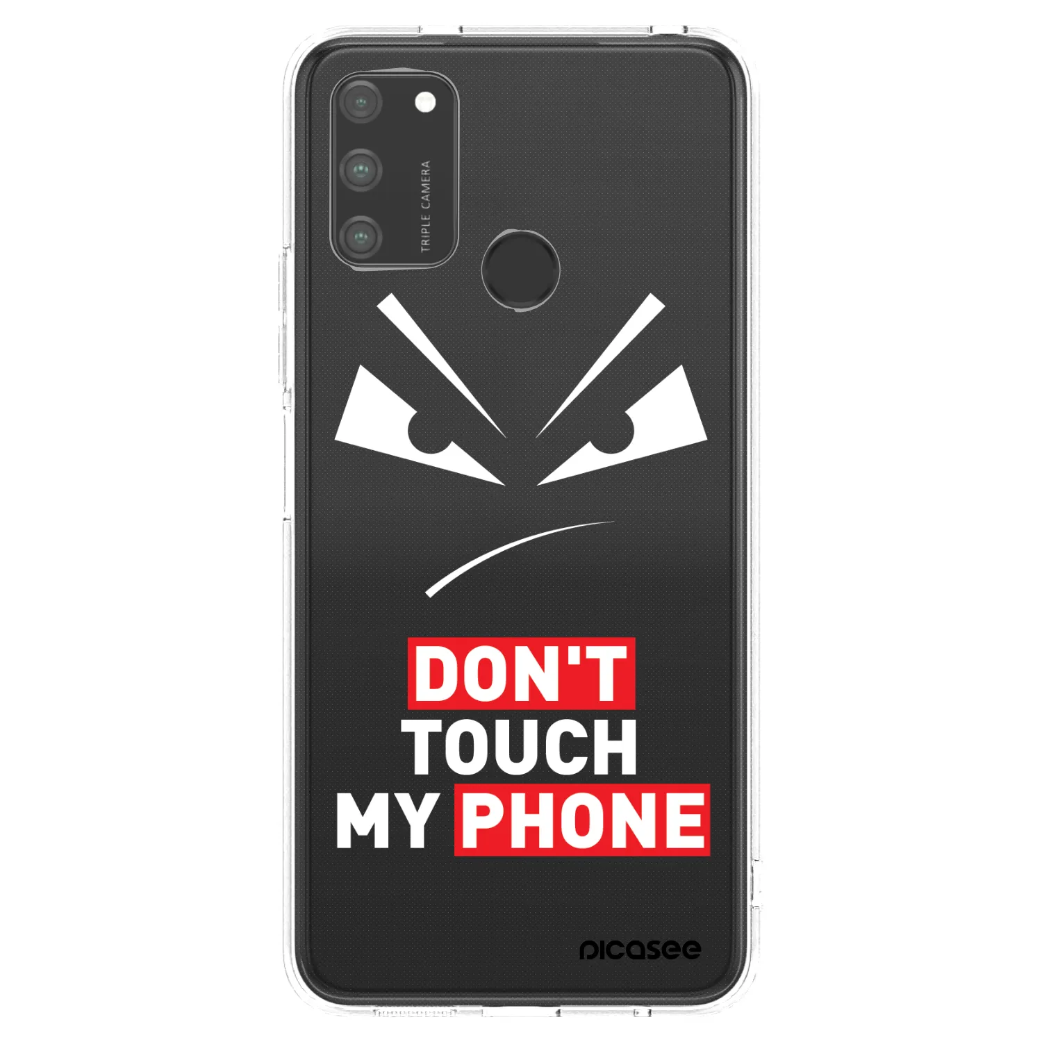 Picasee silikónový prehľadný obal pre Honor 9A - Evil Eye - Transparent