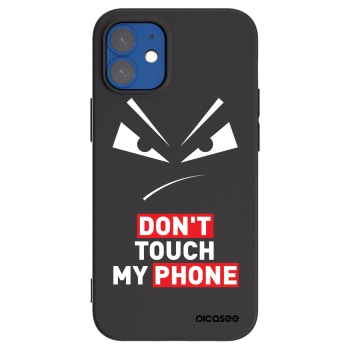 Picasee silikónový čierny obal pre Apple iPhone 12 mini - Evil Eye - Transparent