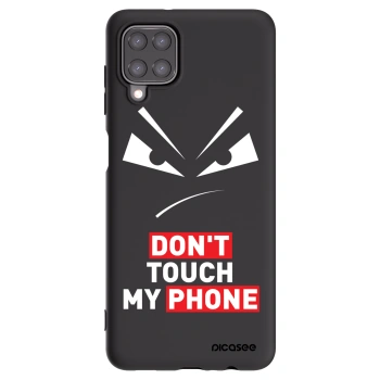 Picasee silikónový čierny obal pre Samsung Galaxy A12 A125F - Evil Eye - Transparent