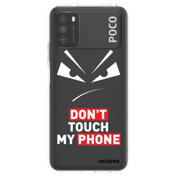Picasee silikónový prehľadný obal pre Xiaomi Poco M3 - Evil Eye - Transparent