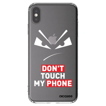 Picasee silikónový prehľadný obal pre Apple iPhone XS Max - Evil Eye - Transparent