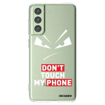 Picasee silikónový prehľadný obal pre Samsung Galaxy S21 FE 5G - Evil Eye - Transparent