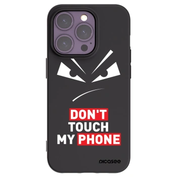 Picasee silikónový čierny obal pre Apple iPhone 14 Pro - Evil Eye - Transparent