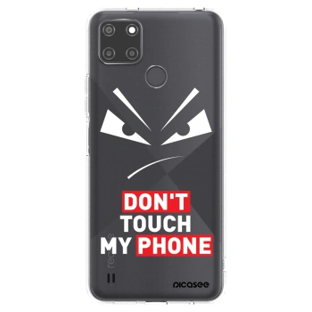 Picasee silikónový prehľadný obal pre Realme C21Y - Evil Eye - Transparent