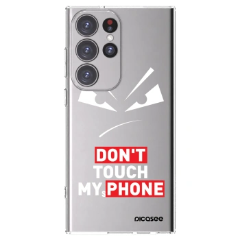 Picasee silikónový prehľadný obal pre Samsung Galaxy S23 Ultra 5G - Evil Eye - Transparent