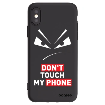 Picasee silikónový čierny obal pre Apple iPhone X/XS - Evil Eye - Transparent