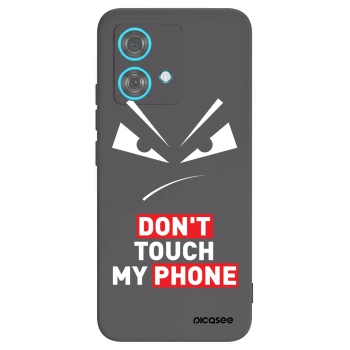 Picasee silikónový čierny obal pre Motorola Edge 40 Neo - Evil Eye - Transparent