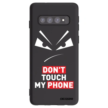 Picasee silikónový čierny obal pre Samsung Galaxy S10 G973 - Evil Eye - Transparent