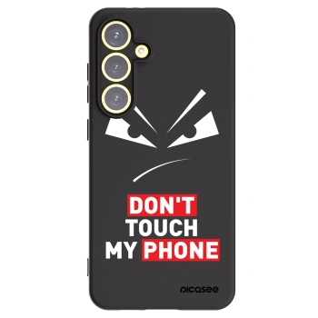 Picasee silikónový čierny obal pre Samsung Galaxy S24 FE S721B - Evil Eye - Transparent