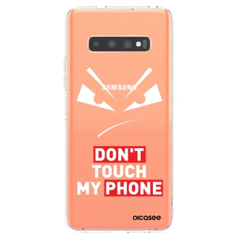 Picasee silikónový prehľadný obal pre Samsung Galaxy S10 Plus G975 - Evil Eye - Transparent